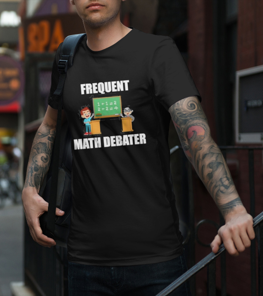 Frequent Math Debater Summerhays Bros Chalkboard Equation T-Shirt