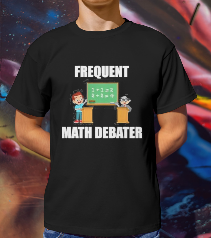 Frequent Math Debater Summerhays Bros Chalkboard Equation T-Shirt
