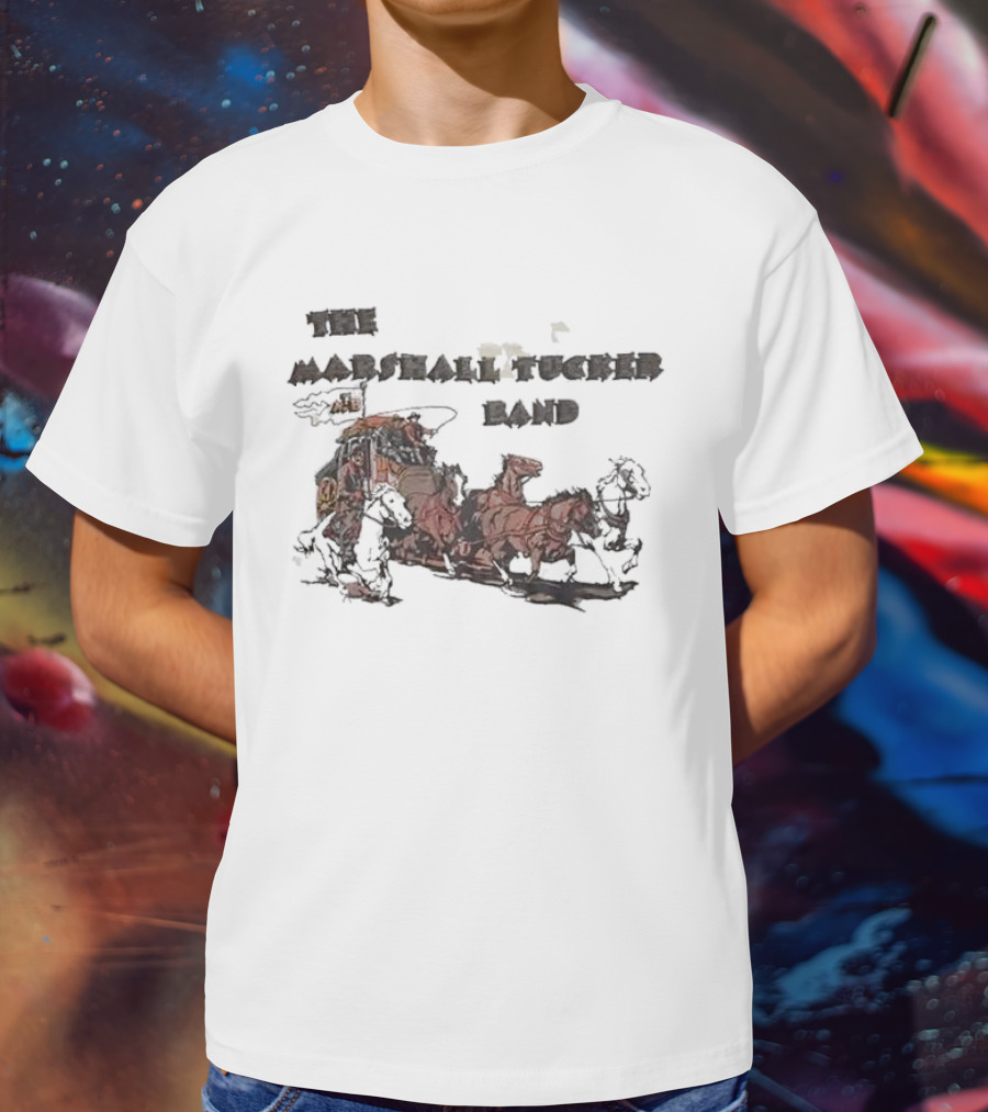The Marshall Tucker Band Stagecoach Western Scene T-Shirt