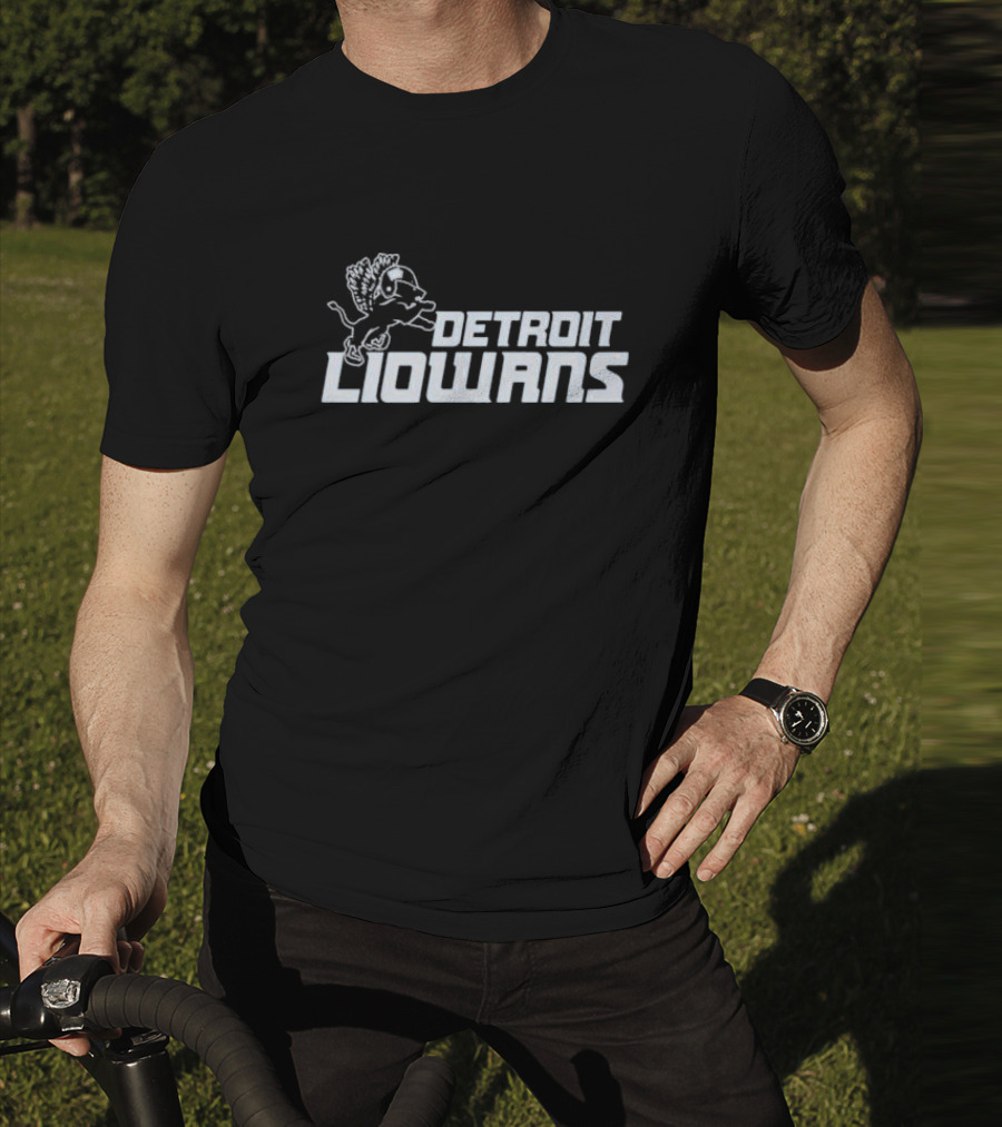 Detroit Liowans Vintage Retro Sports T-Shirt