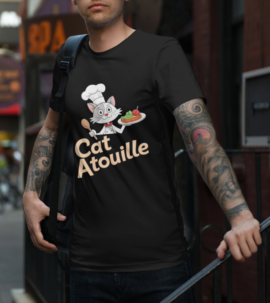 Cat Atouille Chef Cat With Ratatouille T-Shirt