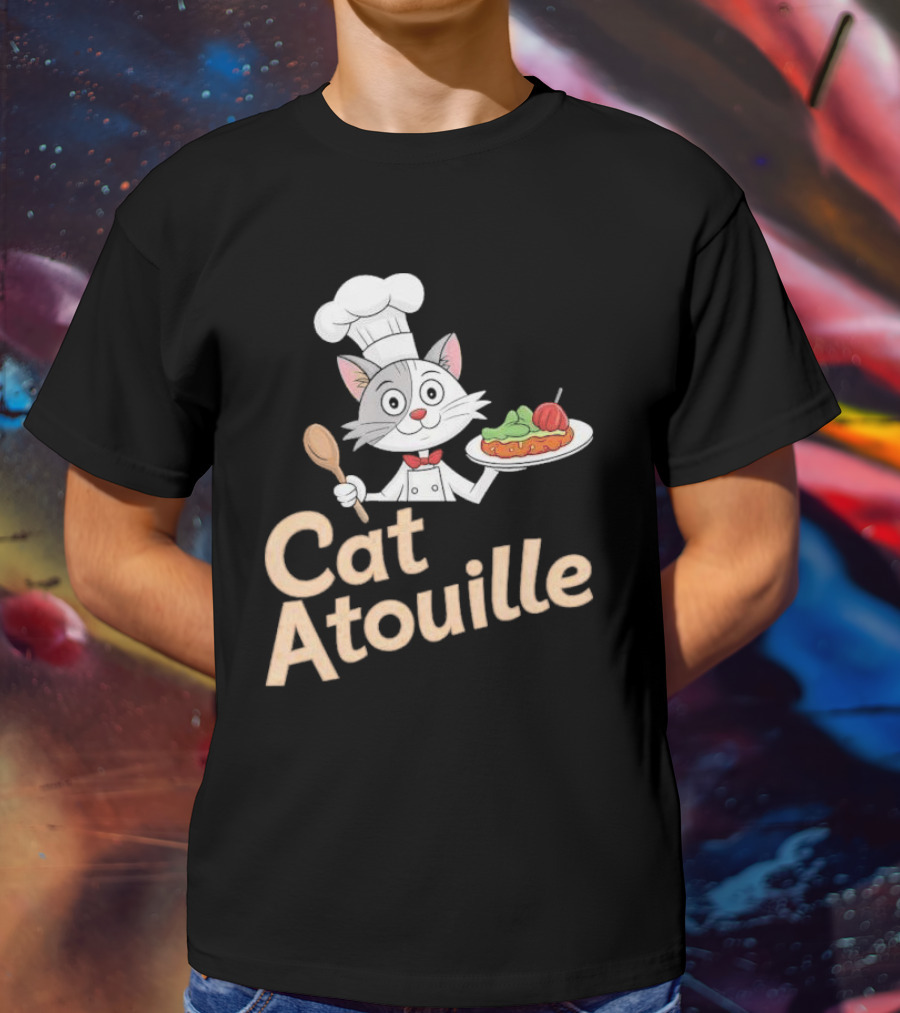 Cat Atouille Chef Cat With Ratatouille T-Shirt