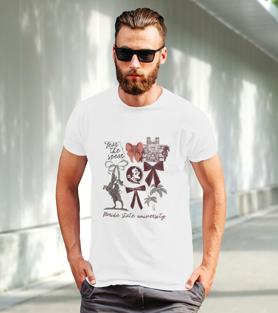Florida State Seminoles Fear The Spear University Iconography T-Shirt