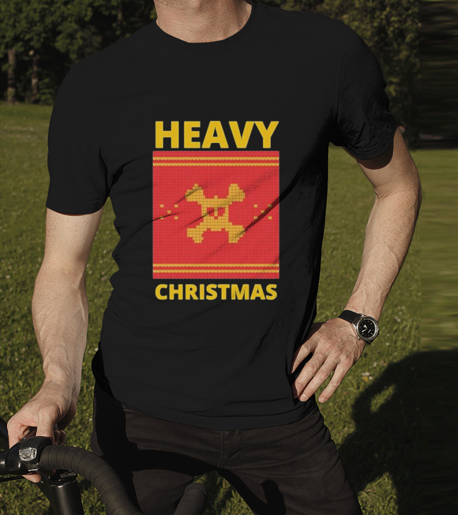 Heavy Metal Christmas Sweater Skull Design For Christmas Musical T-Shirt