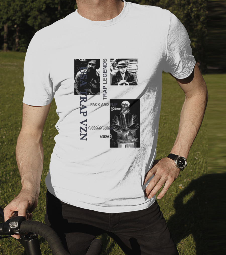 USA Trap VZN Trap Legends Pack And Flip Games World Wide VSN T-Shirt