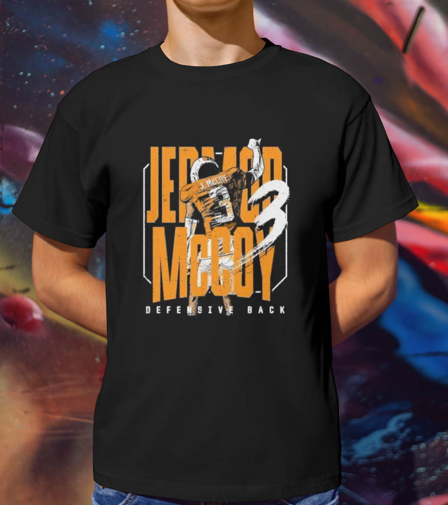 Jermod McCoy Defensive Back Number 3 College Player T-Shirt