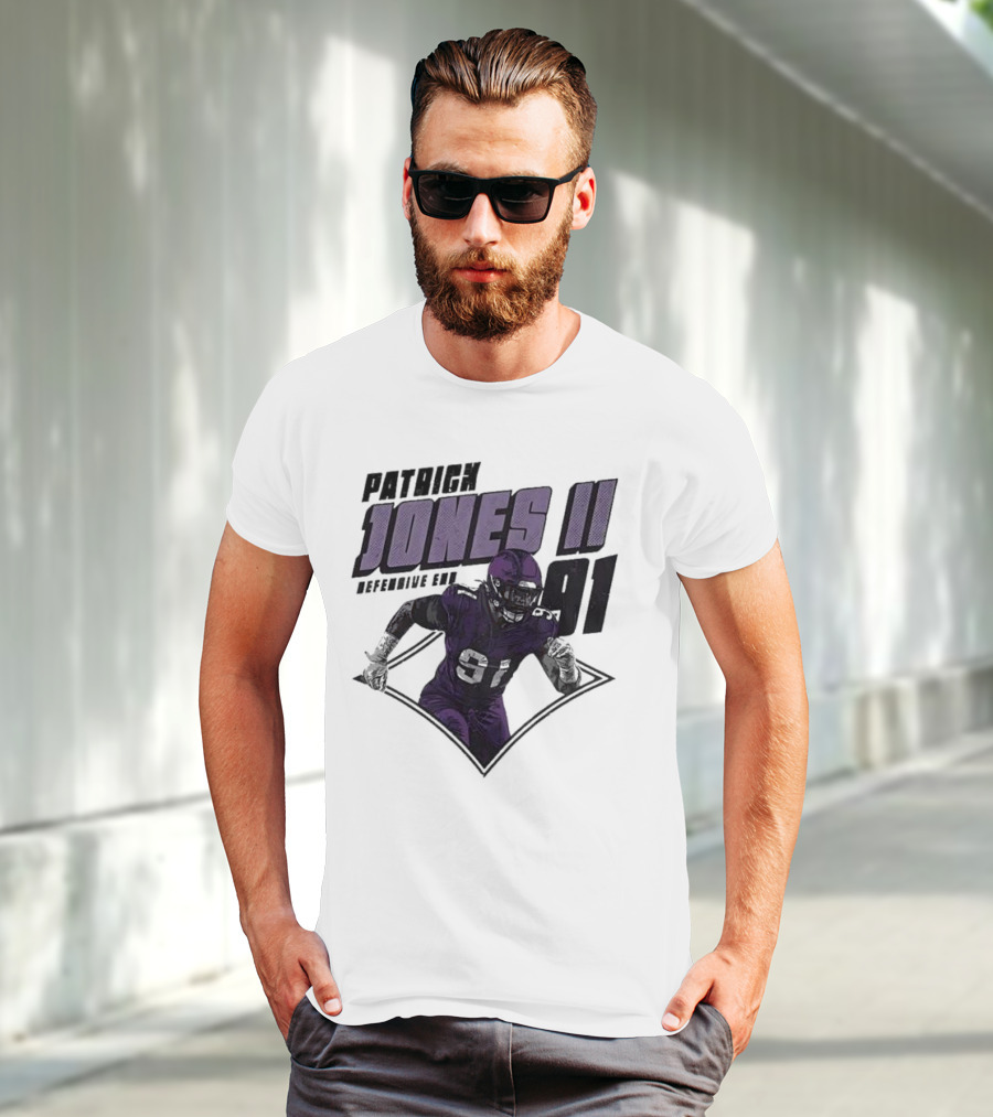 Patrick Jones II Minnesota Defensive End 91 T-Shirt