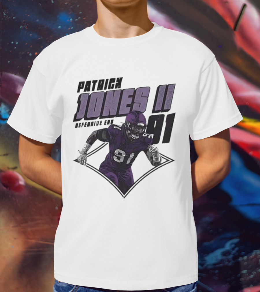 Patrick Jones II Minnesota Defensive End 91 T-Shirt