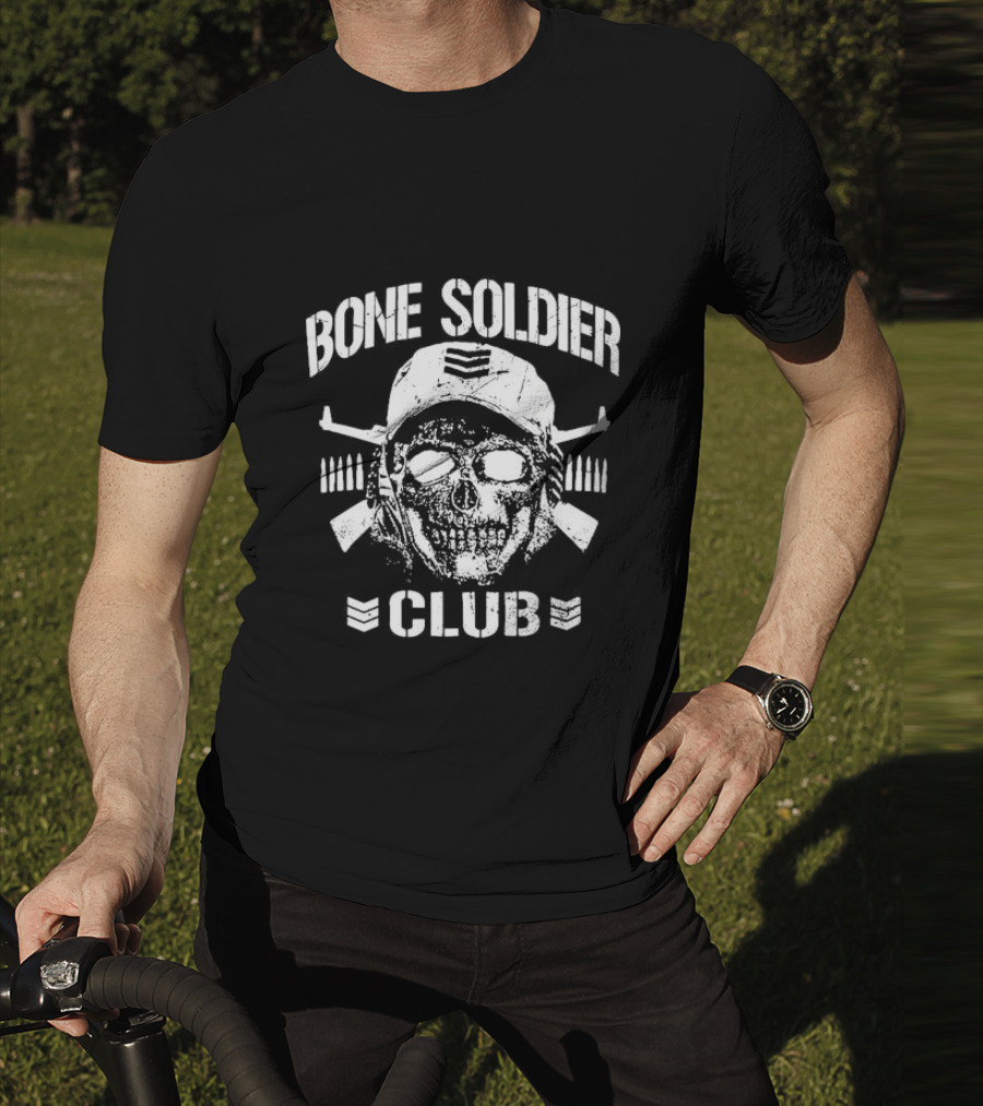 Bone Soldier Club Skull Design Taiji Ishimori Big T-Shirt