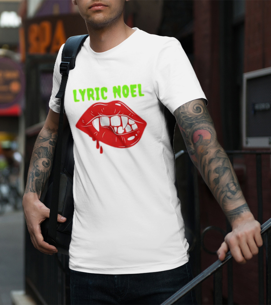 Lyric Noel Cry Little Sister Vampire Fangs Dripping Blood T-Shirt