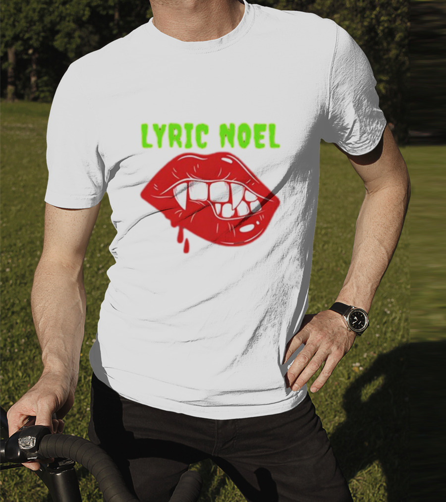 Lyric Noel Cry Little Sister Vampire Fangs Dripping Blood T-Shirt