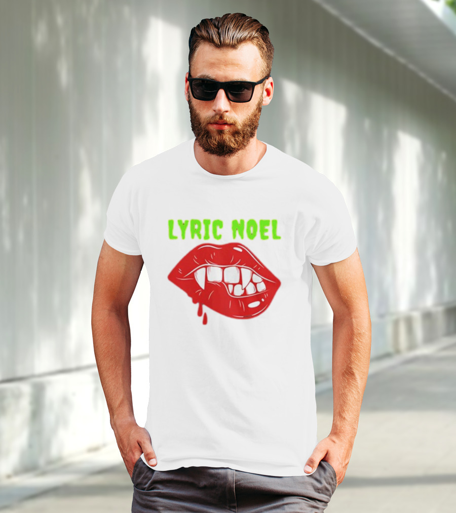 Lyric Noel Cry Little Sister Vampire Fangs Dripping Blood T-Shirt