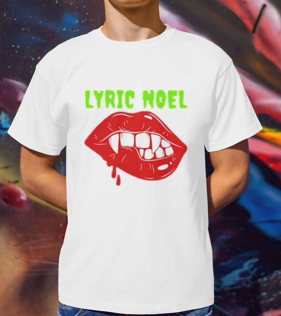Lyric Noel Cry Little Sister Vampire Fangs Dripping Blood T-Shirt