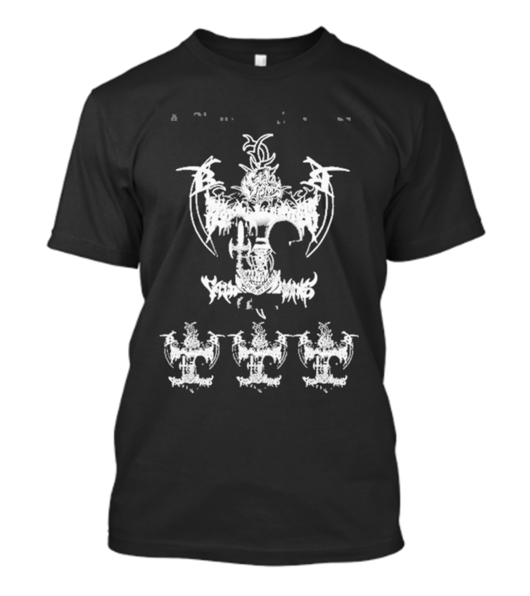 Coldvision CV Black Anchor With Intricate White Symbolic T-Shirt