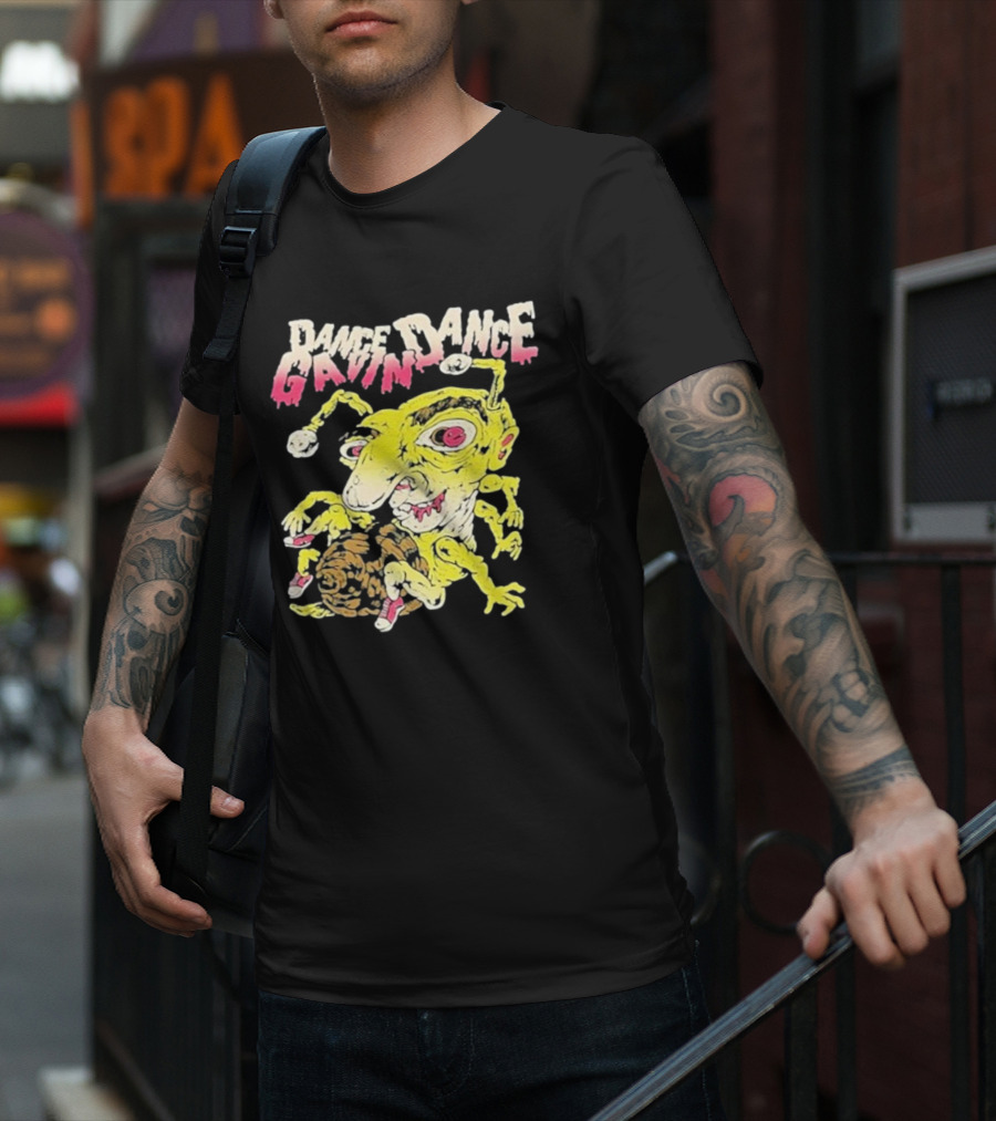 Dance Gavin Dance Band Rare Cartoonish Yellow Creature With Pink Accents T-Shirt