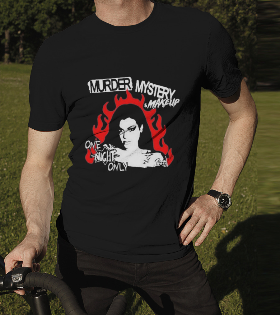 Murder Mystery And Makeup One Night Only Bailey Sarian Flames T-Shirt