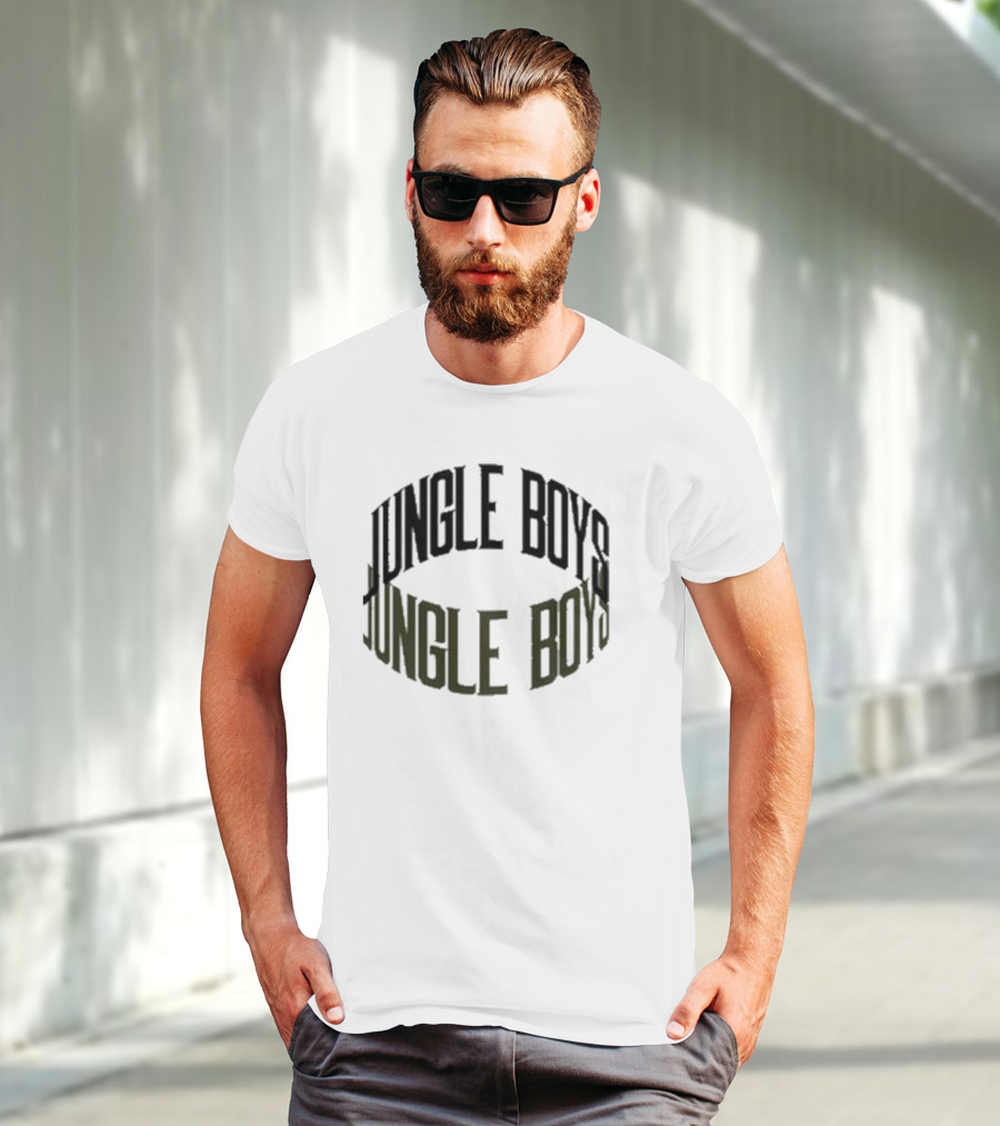 Jungle Boys 2D Optical Text Illusion T-Shirt