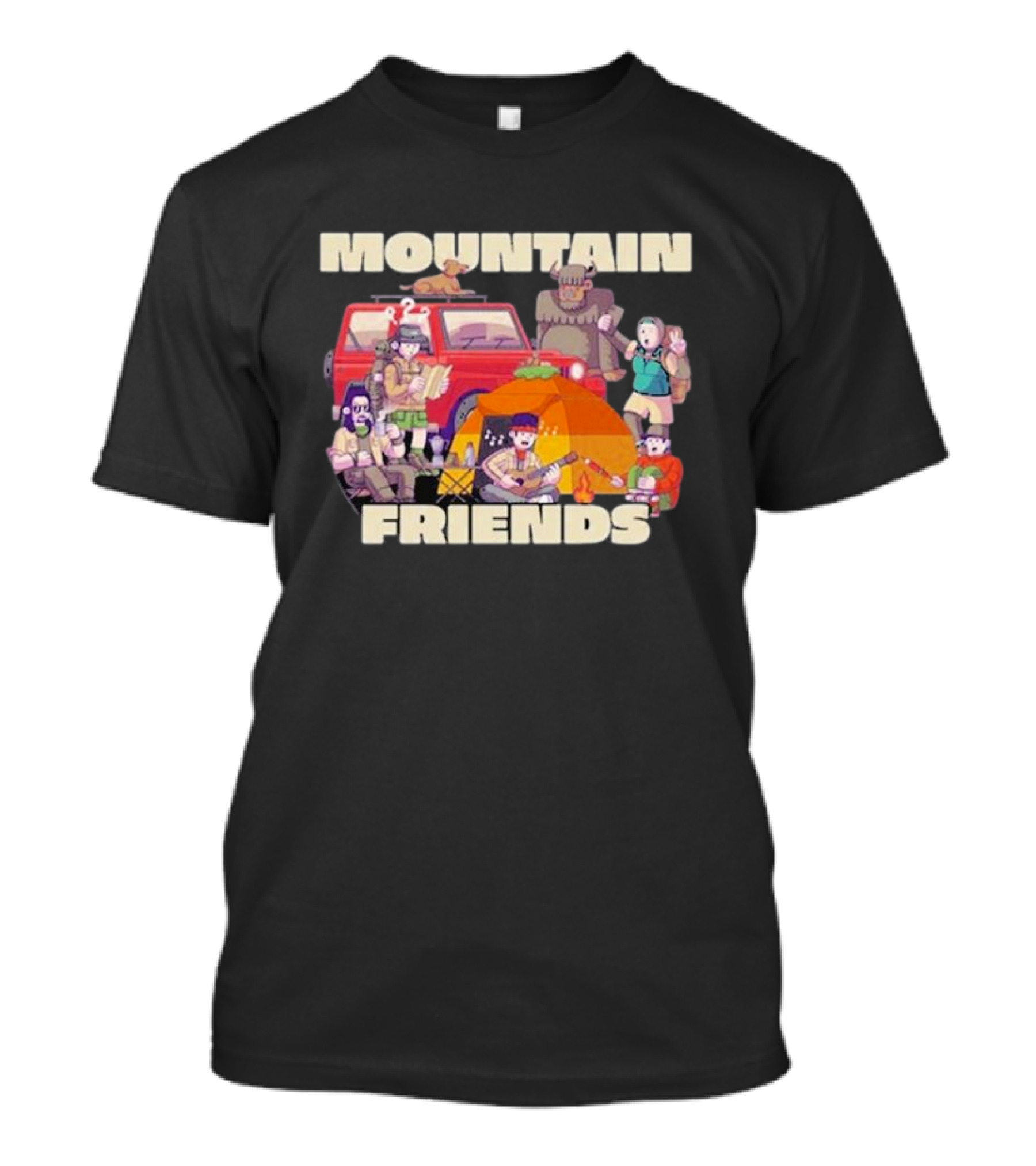 MOUNTAIN FRIENDS Adventure Campfire Gathering T-Shirt