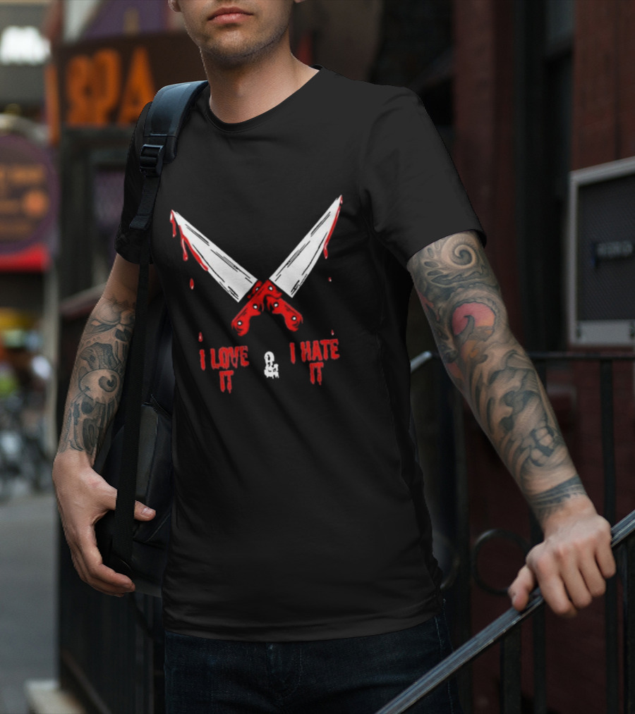 Murder With My Husband Mwmh I Love It I Hate It Knives Out 2.0 T-Shirt