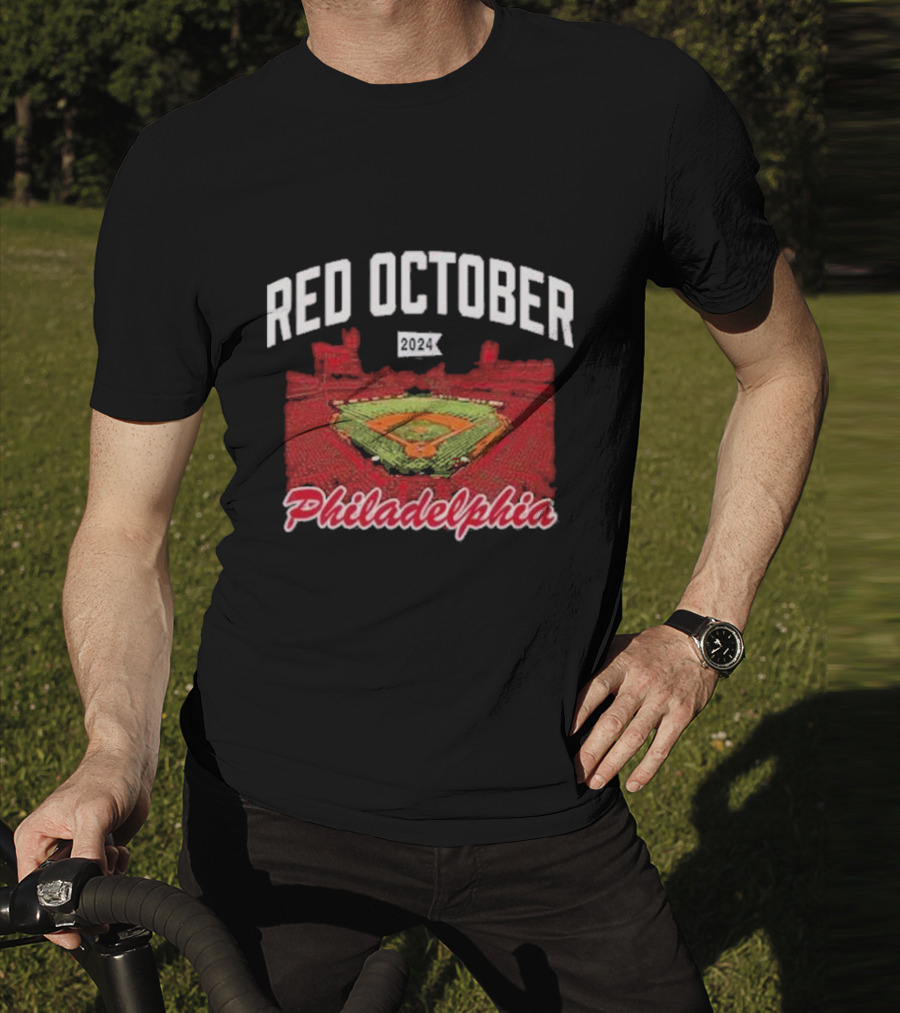 Philadelphia Baseball Stadium Red October T-Shirt
