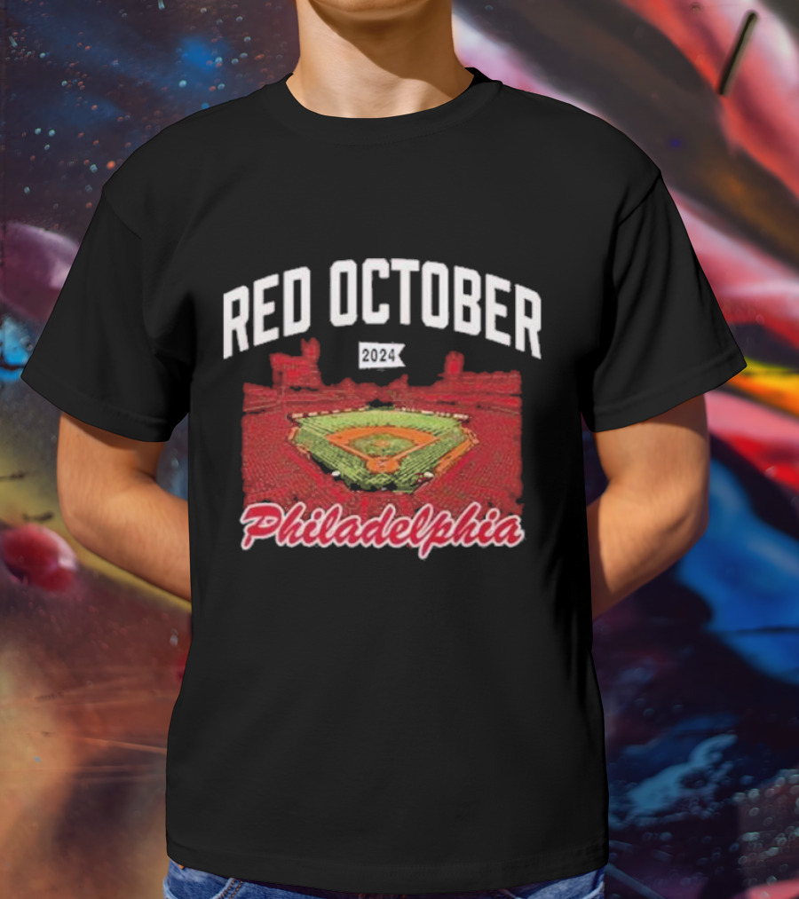 Philadelphia Baseball Stadium Red October T-Shirt