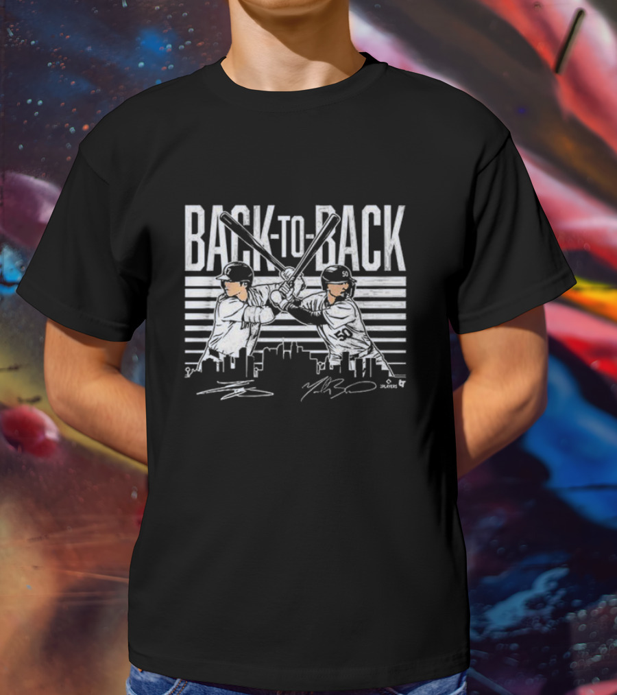 Back-to-Back Shohei Ohtani Mookie Betts Baseball Duo T-Shirt
