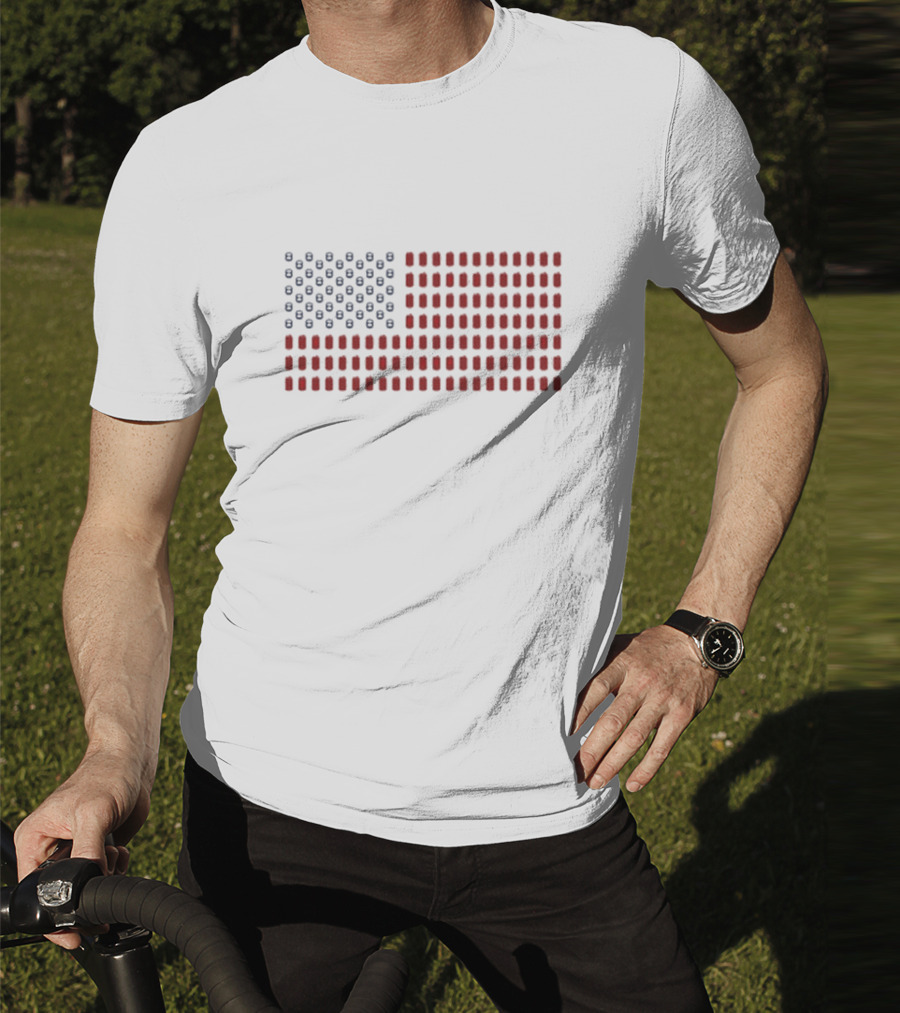 Canada Flag Pocket American Flag T-Shirt