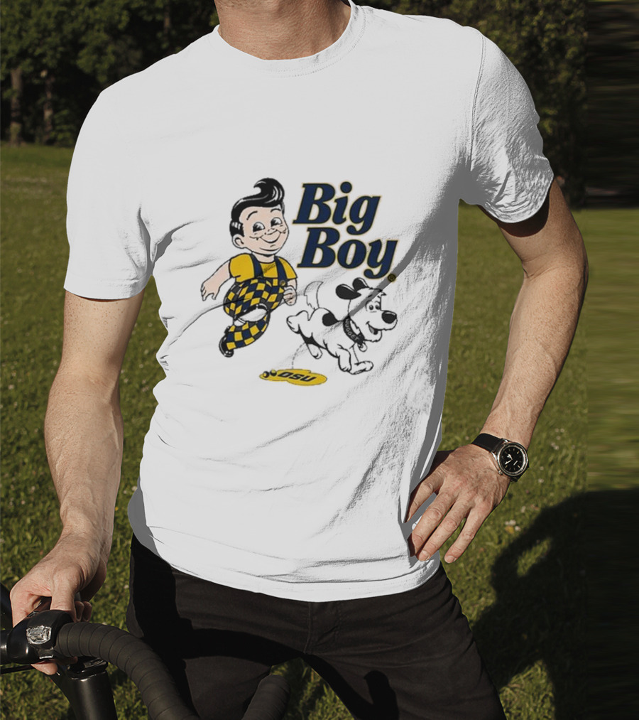 Big Boy OSU Checker Outfit And Nugget Team Rivalry T-Shirt