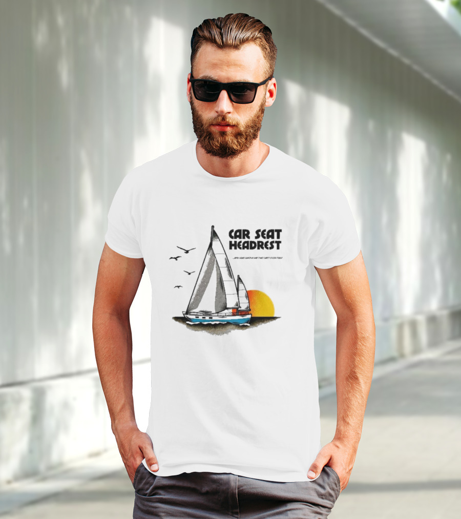 Car Seat Headrest Sunlit Sailing Adventure T-Shirt