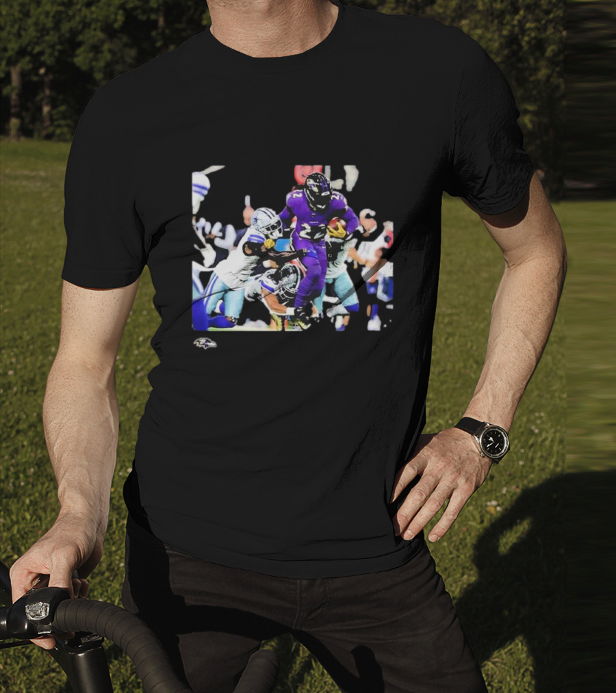 Derrick Henry Baltimore Ravens NFL Week 3 Action Play T-Shirt