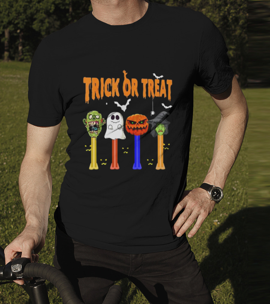 Trick Or Treat Zombie Ghost Pumpkin Witch Dispensers T-Shirt