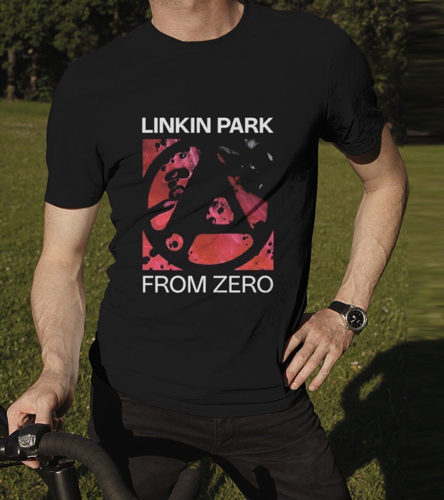Linkin Park From Zero Texture Black Concert Red LP T-Shirt