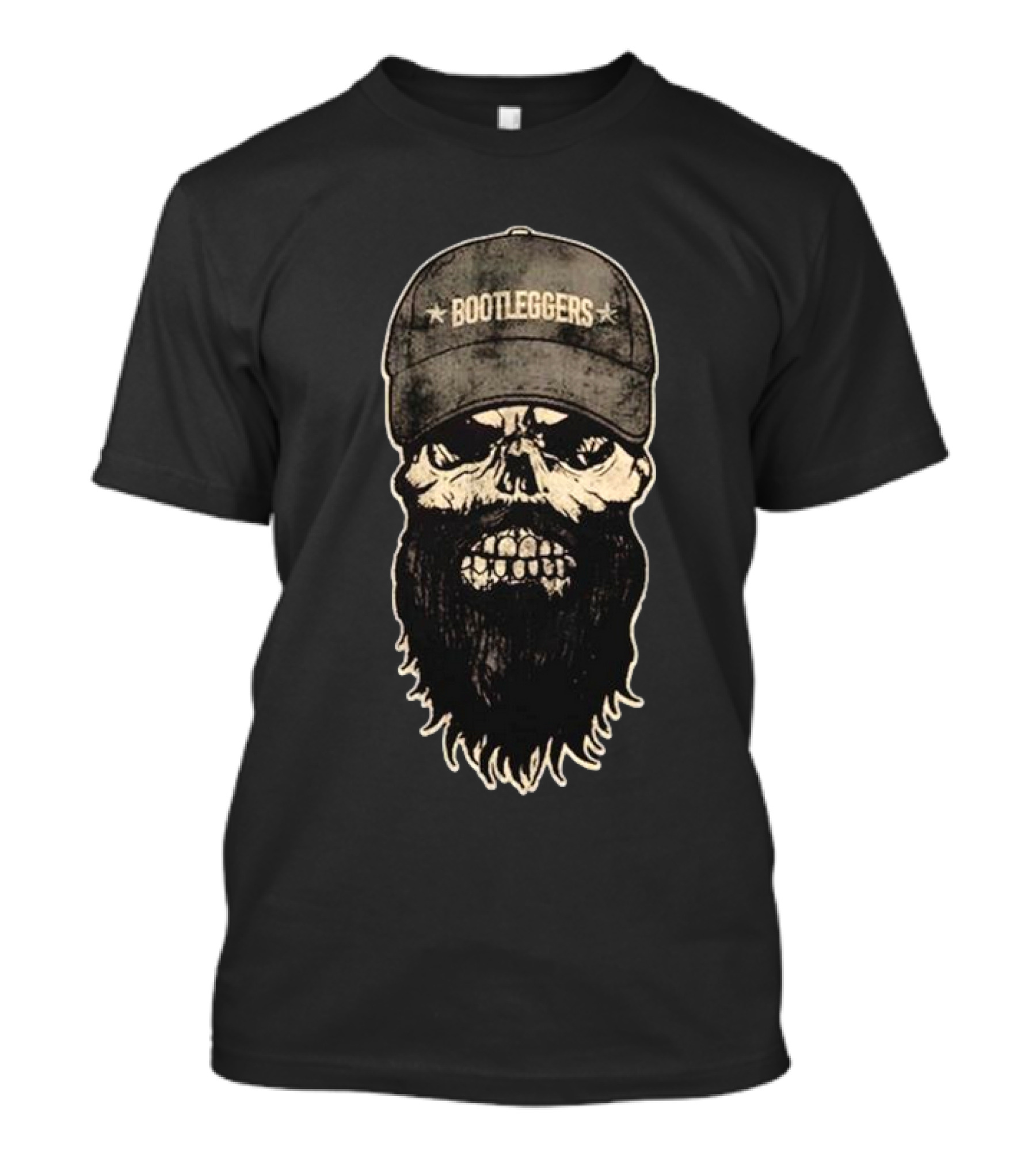 Luke Combs Bootleggers Skull With Beard And Cap T-Shirt