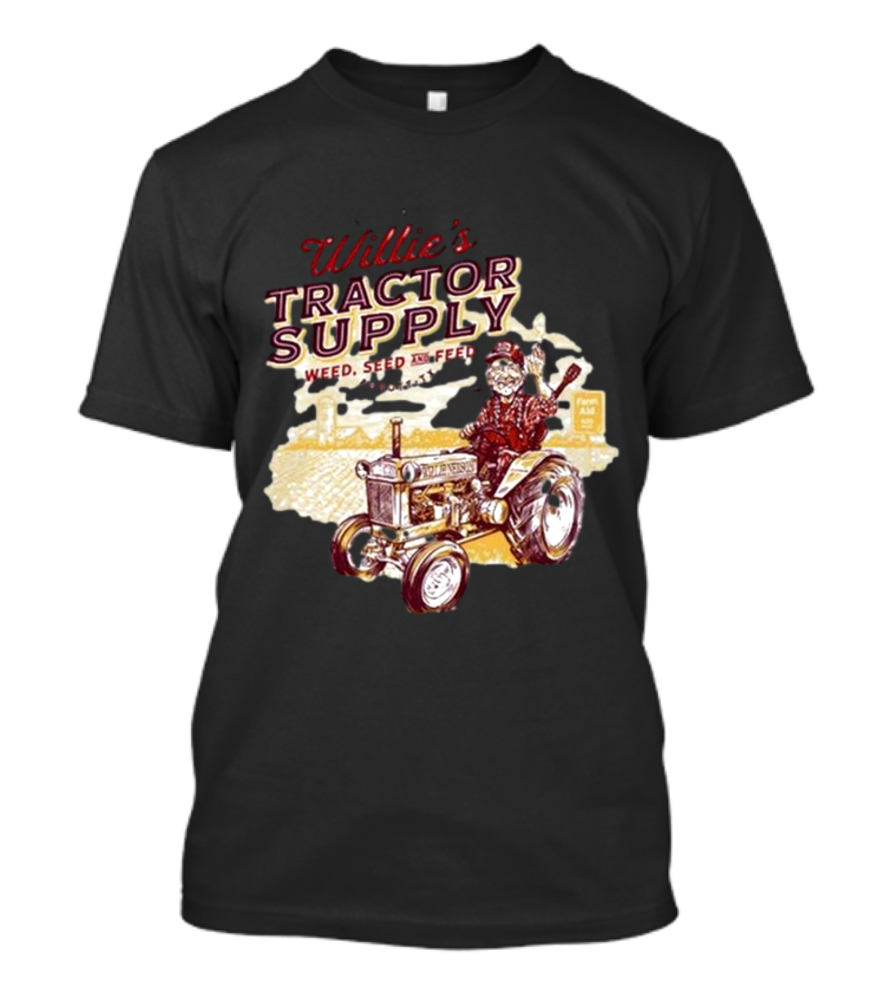 Willie Nelson Willie's Tractor Supply Weed Seed Feed Farm Aid T-Shirt