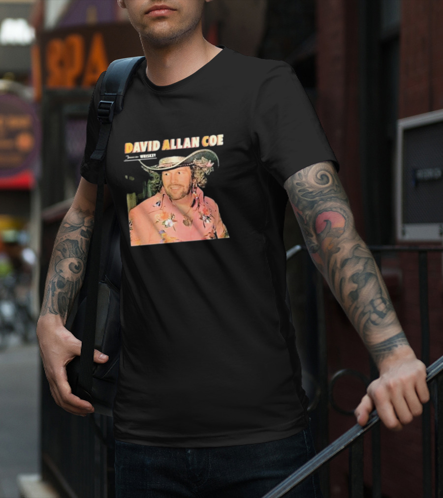 David Allan Coe Tennessee Whiskey Vintage Country Music Legend T-Shirt