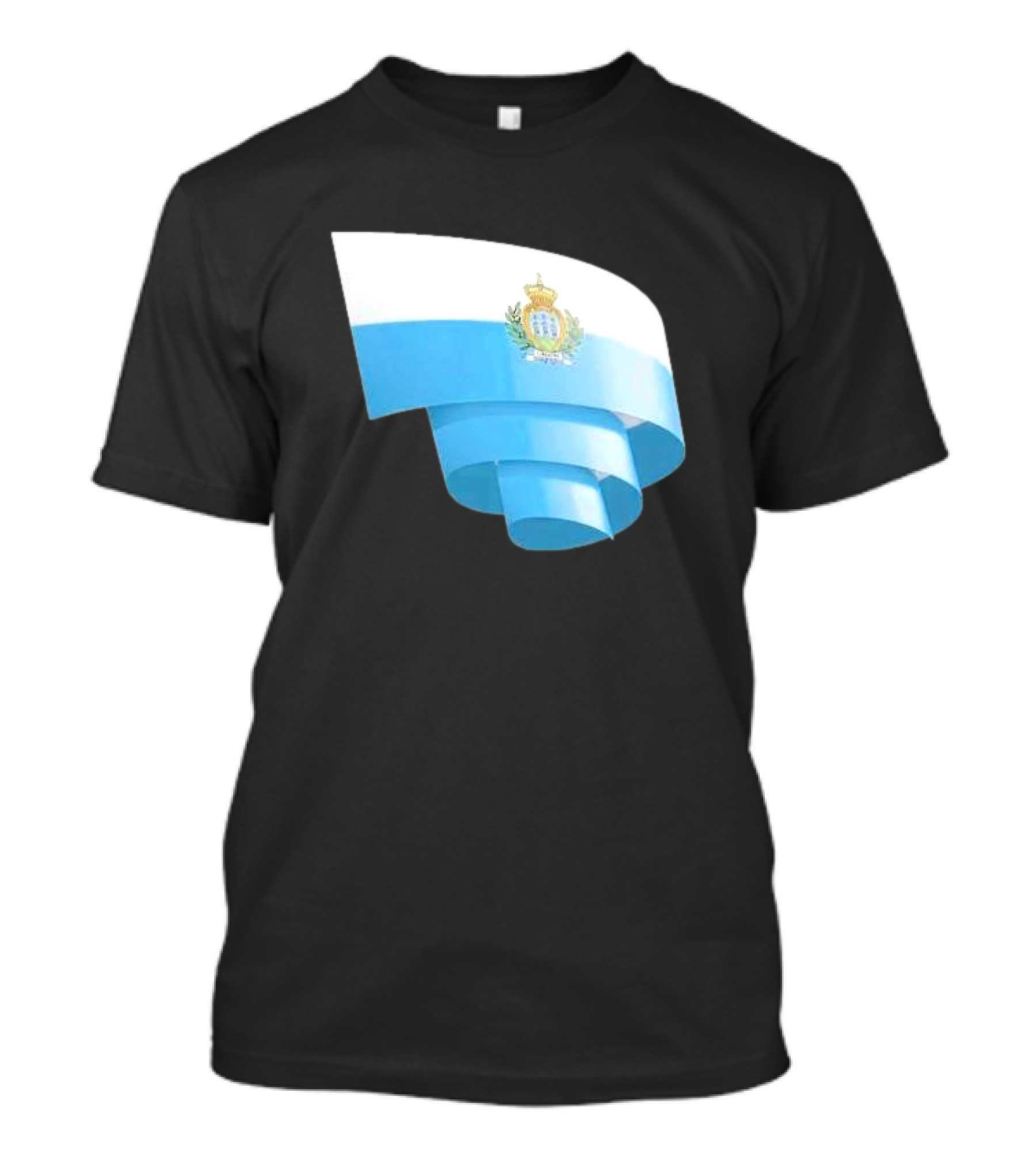 Krause San Marino Flag Sammarinese Day Football Emblem T-Shirt