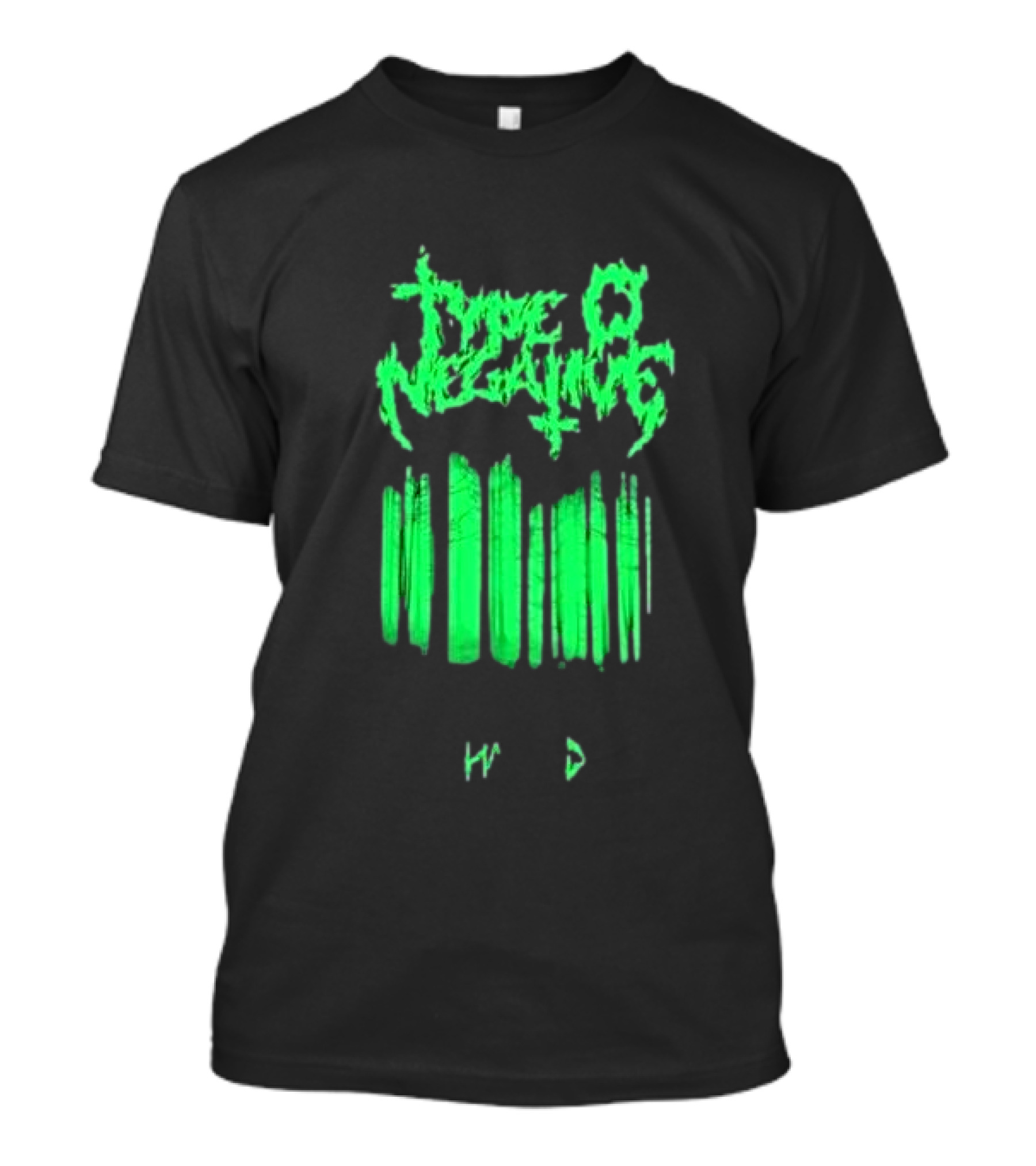 Type O Negative Haunted Black Green Barcode T-Shirt