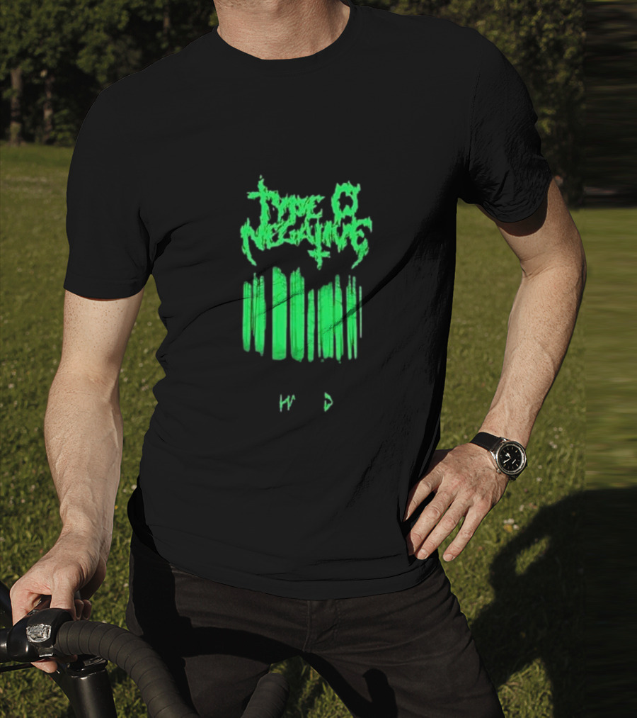 Type O Negative Haunted Black Green Barcode T-Shirt