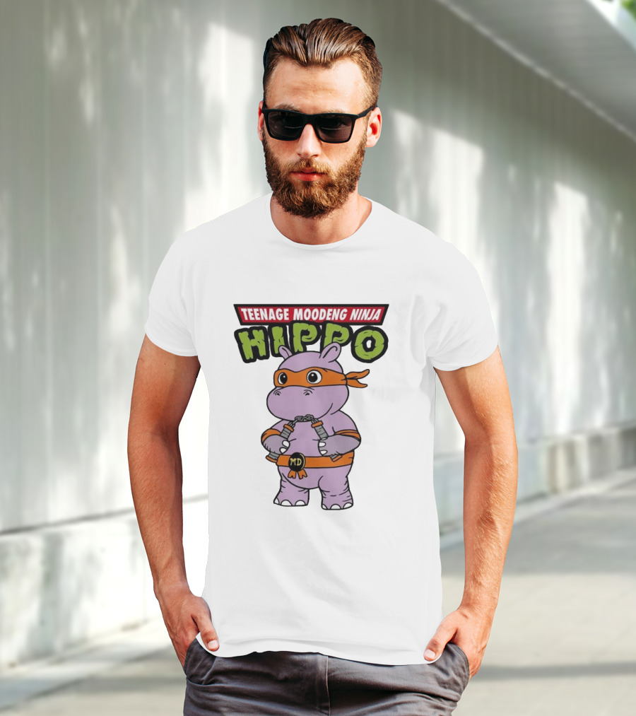 Teenage Moodeng Ninja Hippo T-Shirt