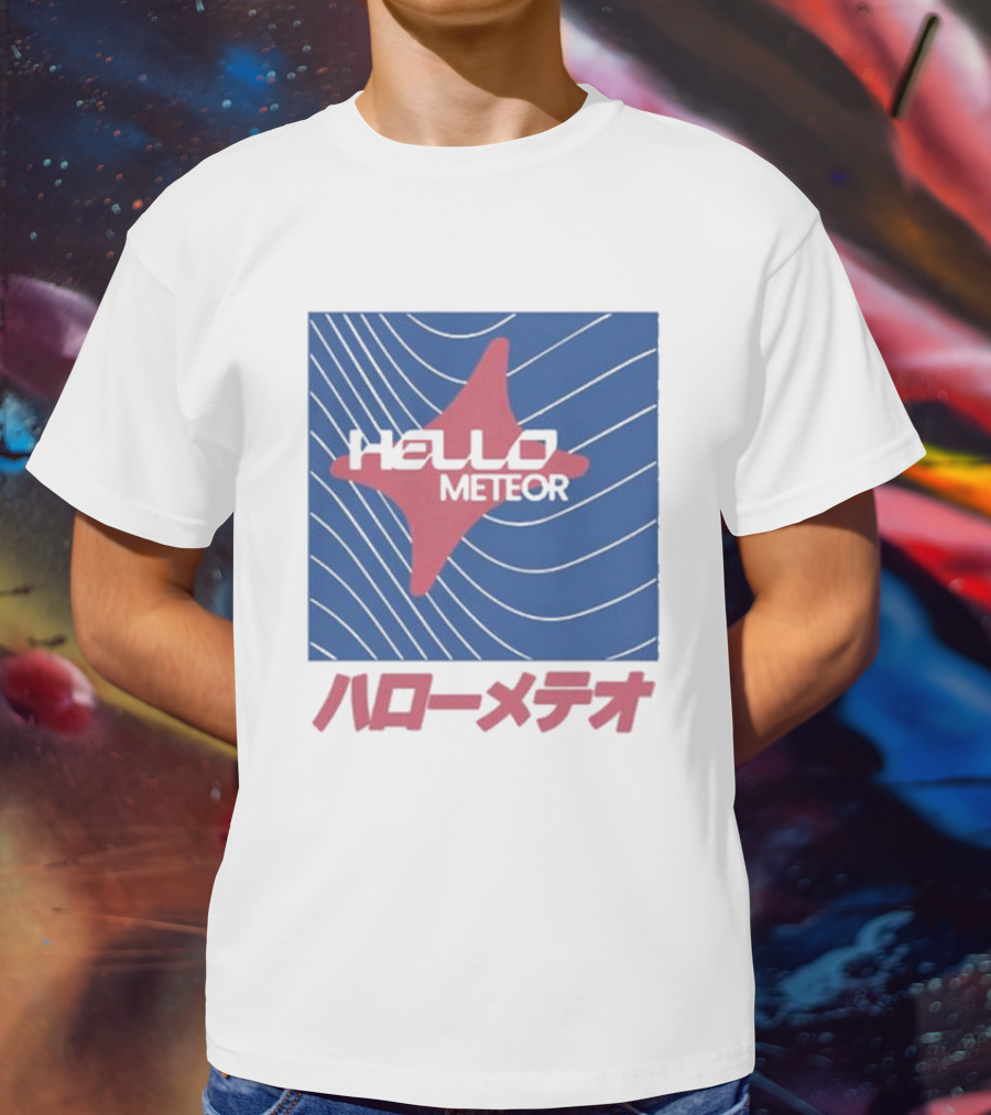 Hello Meteor ハローメテオ Grey Market Japan Wave T-Shirt