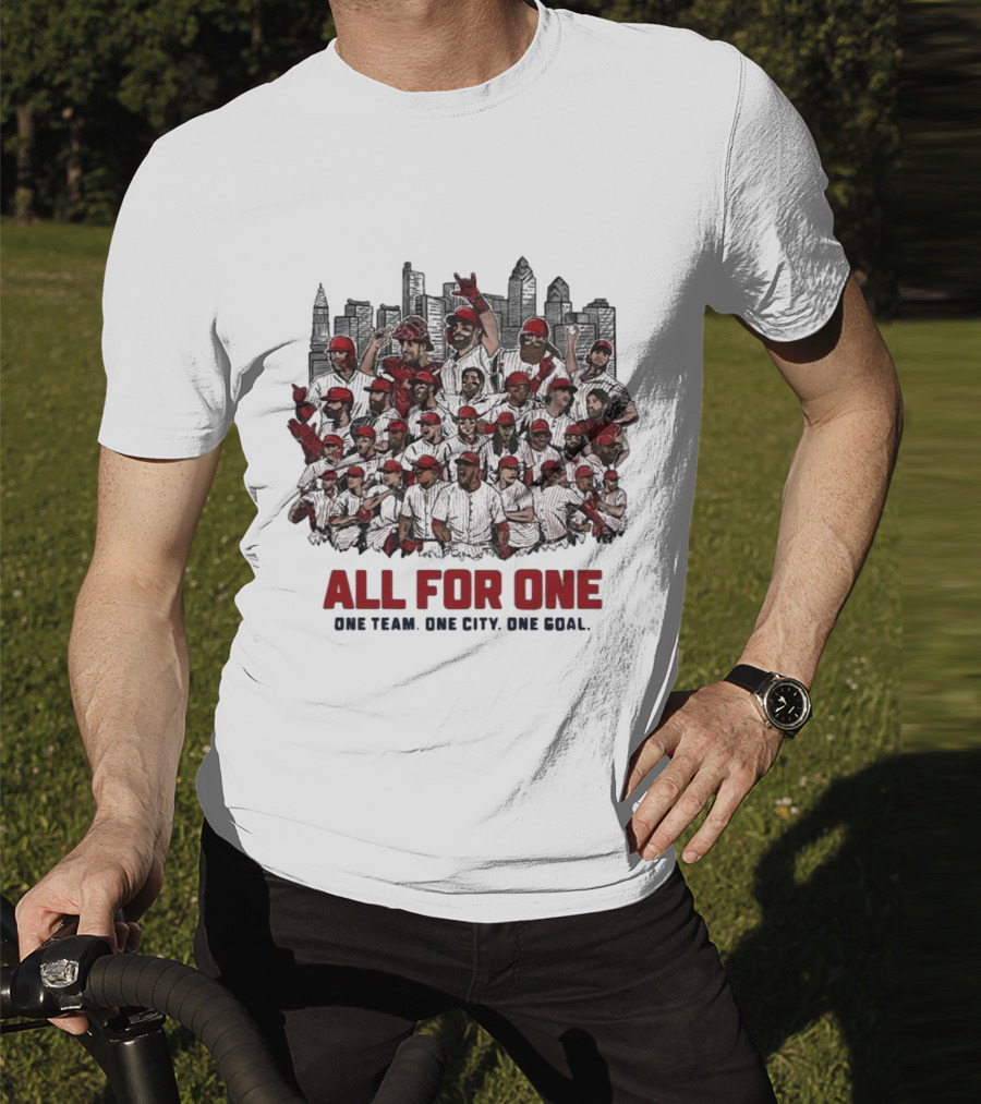 Phillies All For One Team City Goal Baseball Unity T-Shirt