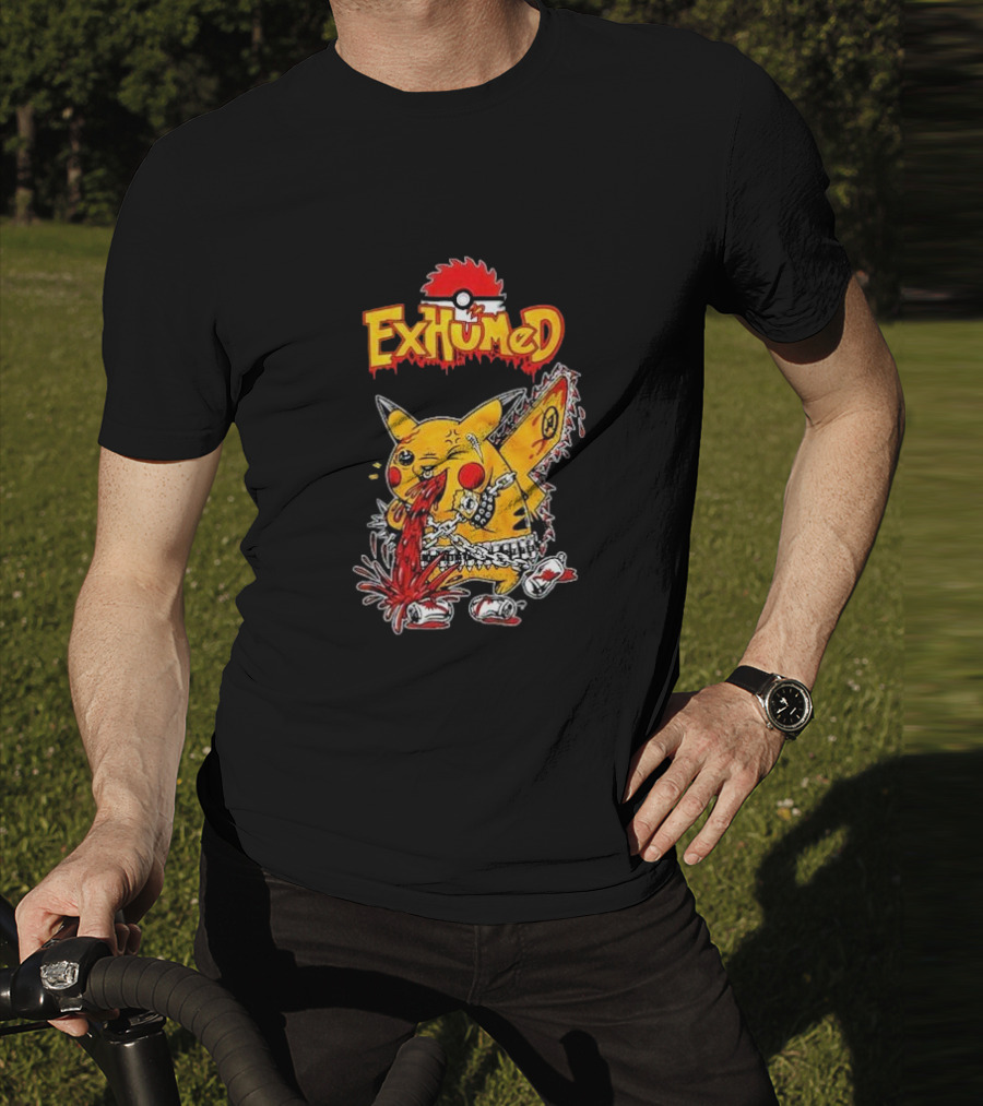 Exhumed Pukemon Darker Corners Parody Pokémon Mashup T-Shirt