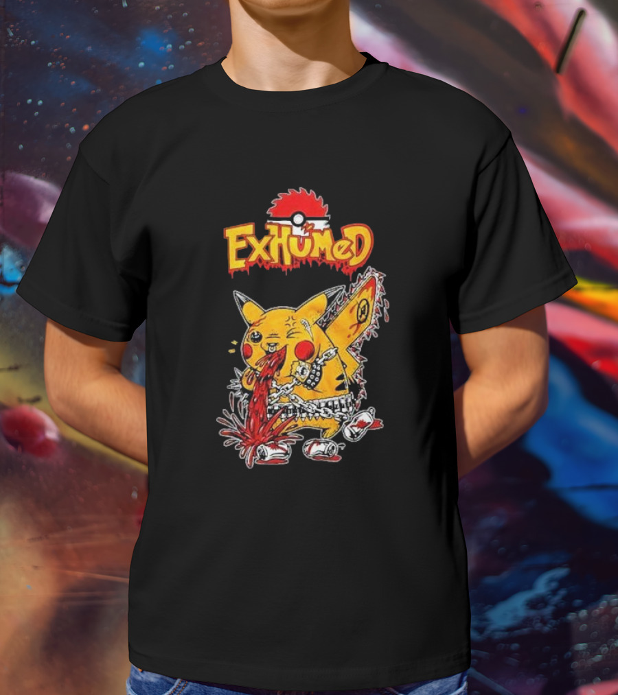 Exhumed Pukemon Darker Corners Parody Pokémon Mashup T-Shirt