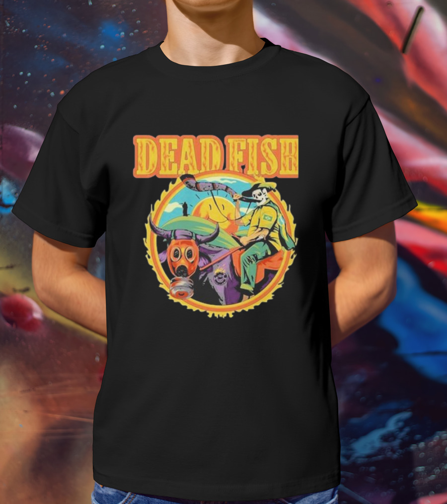 Dead Fish Band Agro Is Death Riding Bull T-Shirt