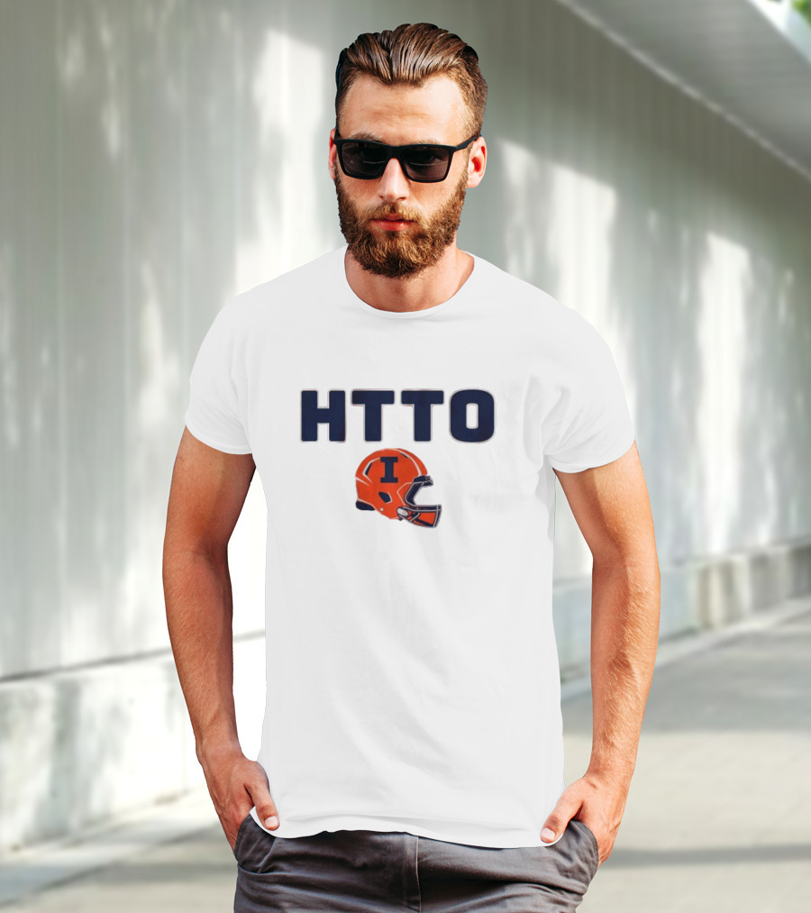 Illinois Football HTTO Helmet I T-Shirt