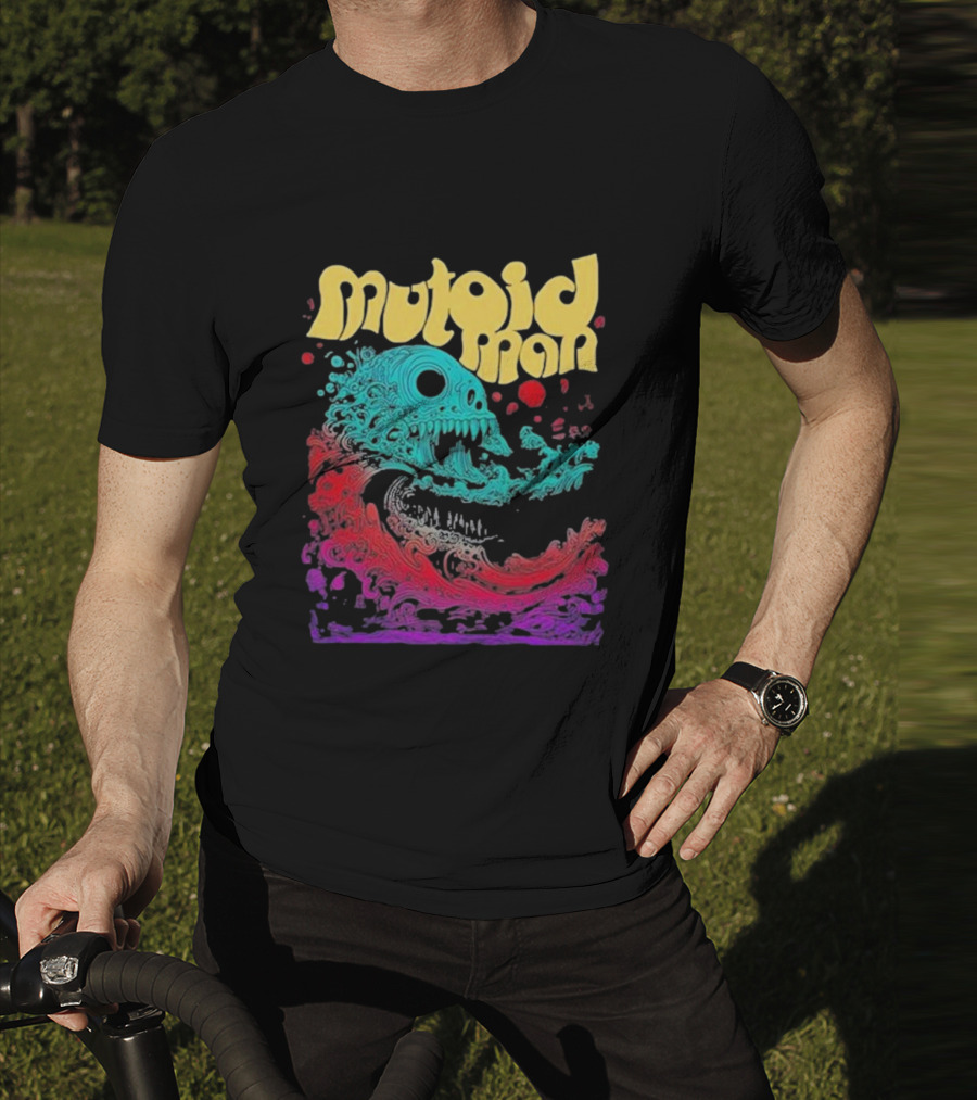 Mutoid Man Psychedelic Skull Wave Explosion T-Shirt