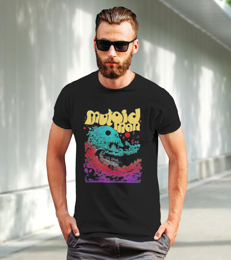 Mutoid Man Psychedelic Skull Wave Explosion T-Shirt