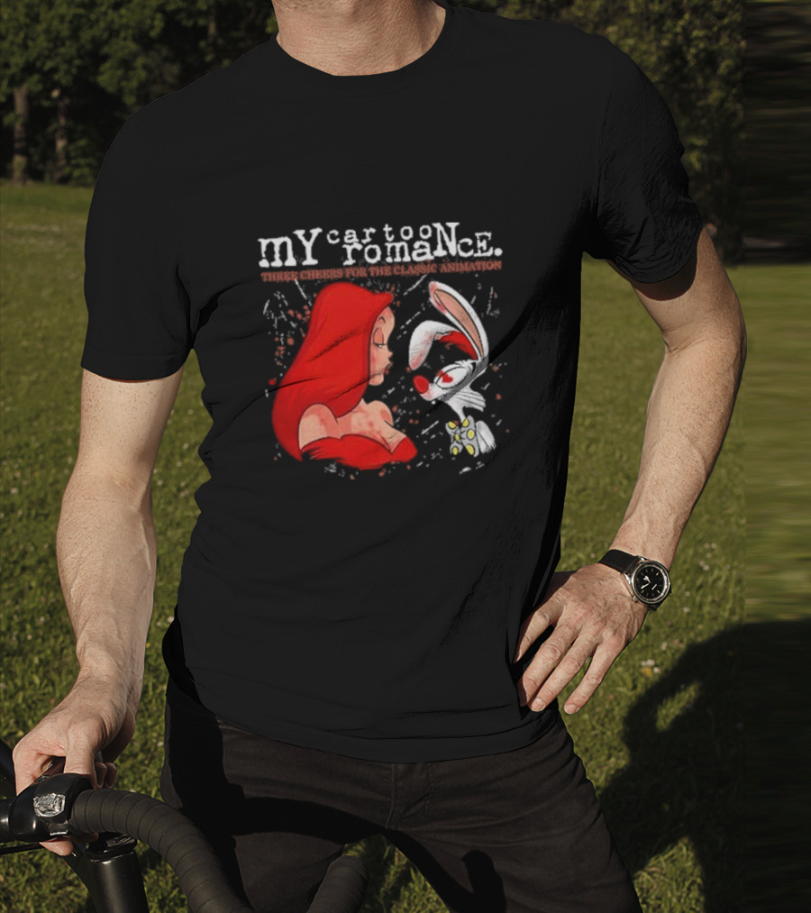 My Cartoon Romance Three Cheers Classic Animation Jessica Rabbit Roger T-Shirt