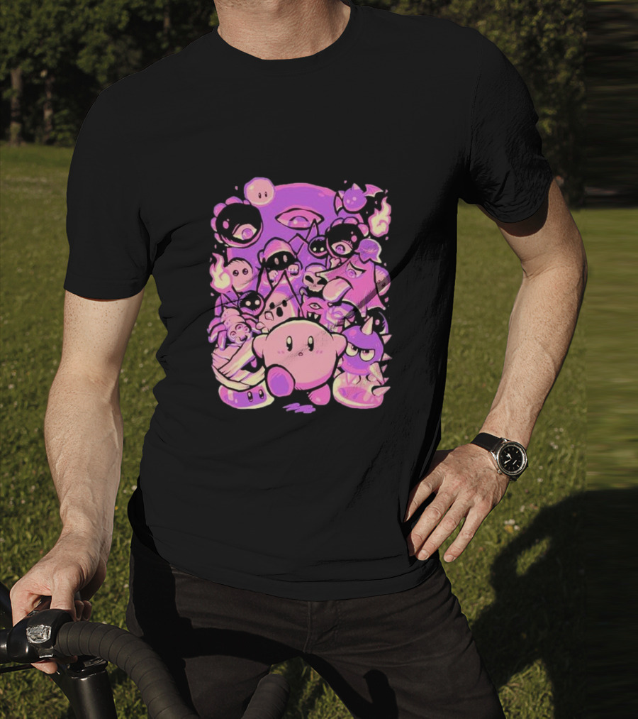 Nightmare Land Kirby And Enemies Pixeleyebat T-Shirt