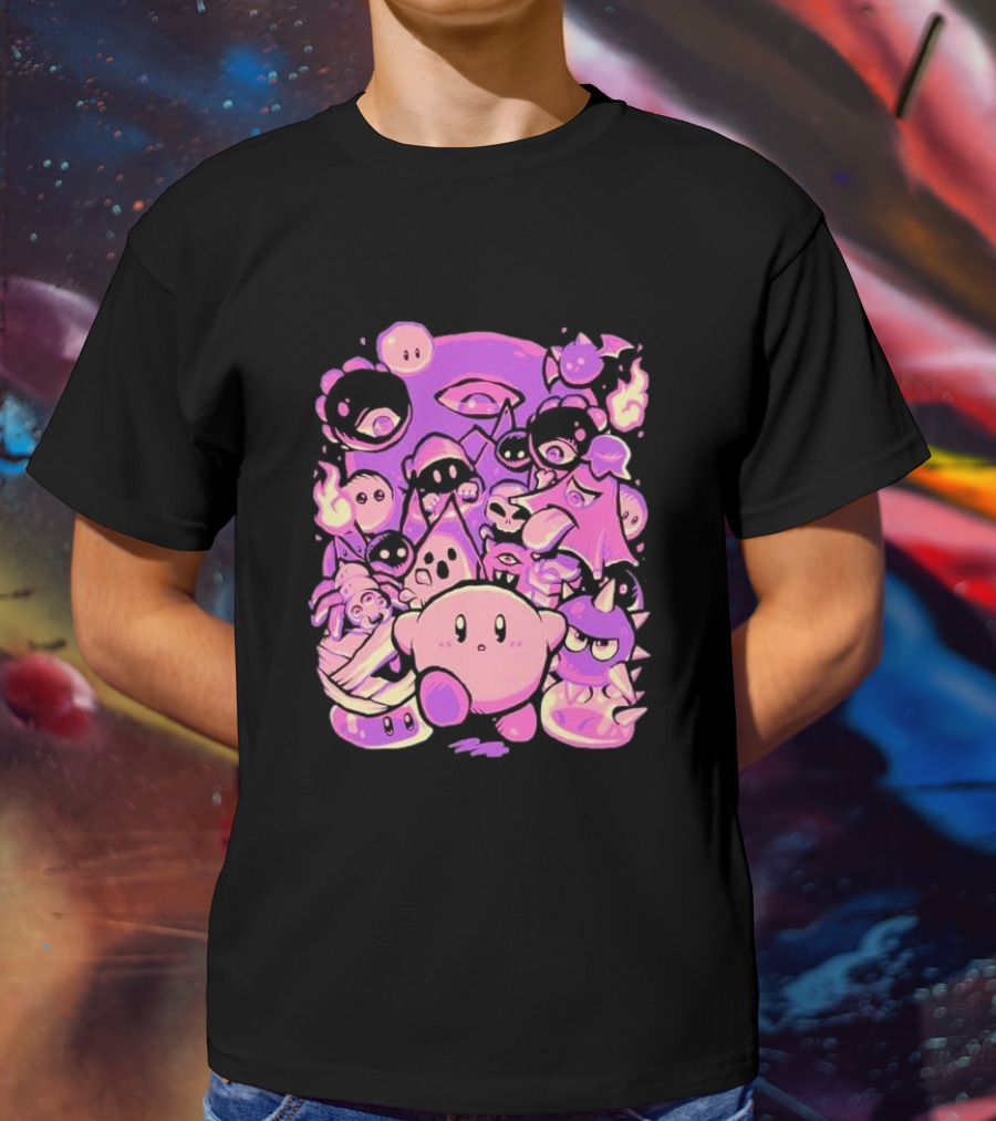 Nightmare Land Kirby And Enemies Pixeleyebat T-Shirt